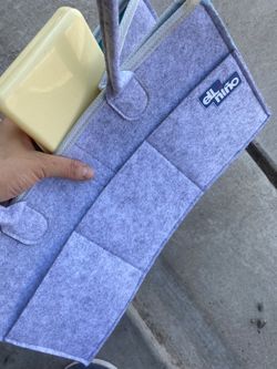 Diaper organizer bag with wipe insert