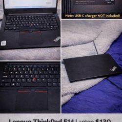 Lenovo ThinkPad E14 Laptop i5 8GB 1TB Works Great! In Need Of Emergency cash So I'm Letting It Go Super Cheap 