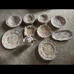 Vintage China Dinnerware James Kent Apple Blossom