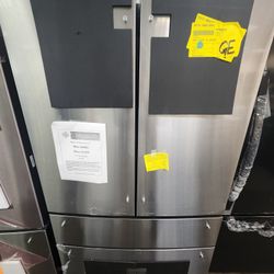 28.7 cu. ft. Smart Four Door French Door Refrigerator in Stainless Steel with Dual-Dispense Autofill Pitcher Easy Clean