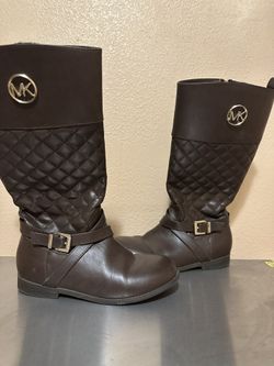 Girl Leather MK Boots 