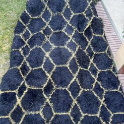 Rug Deep Blue Geometric