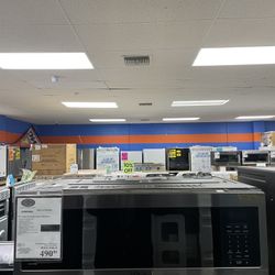 BLACK STAINLESS STEEL SAMSUNG MICROWAVE 