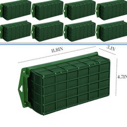 Artificial / fresh floral foam lightweight and the green cage. Set of 8 foam forms. Brand new