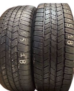 (TWO) GOODYEAR TIRES - P265 65 18
