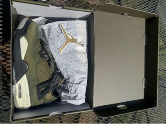 Jordan 4 Retro SE Craft Medium Olive Size 7Y