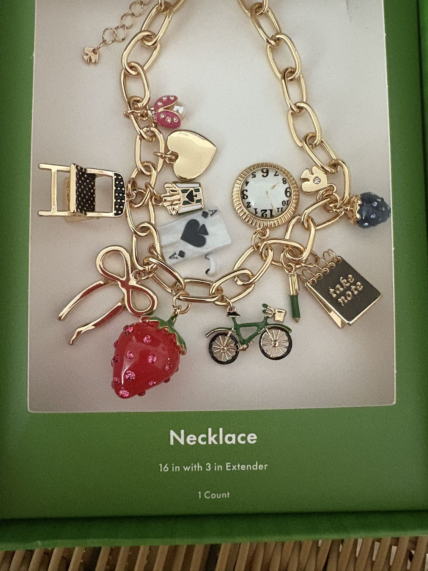 Kate Spade ♠️ Charm Necklace
