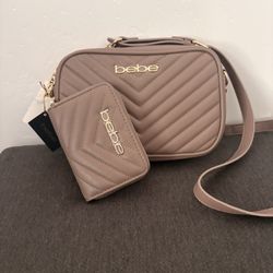 Cross Body And Wallet Bebe Brand New Color Taupe $35