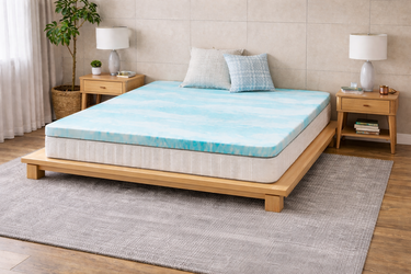 2 Inch Cool Gel Memory Foam Mattress Topper California King, Pressure Relief