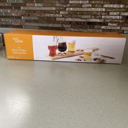 BRAND NEW 5 PIECE BEER FLIGHT TASTING SET