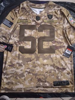 Nike Oakland Raiders #52 Salute to Service Jersey