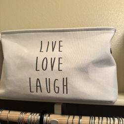    Rae Dunn Style Live Love Laugh Storage Bin Basket