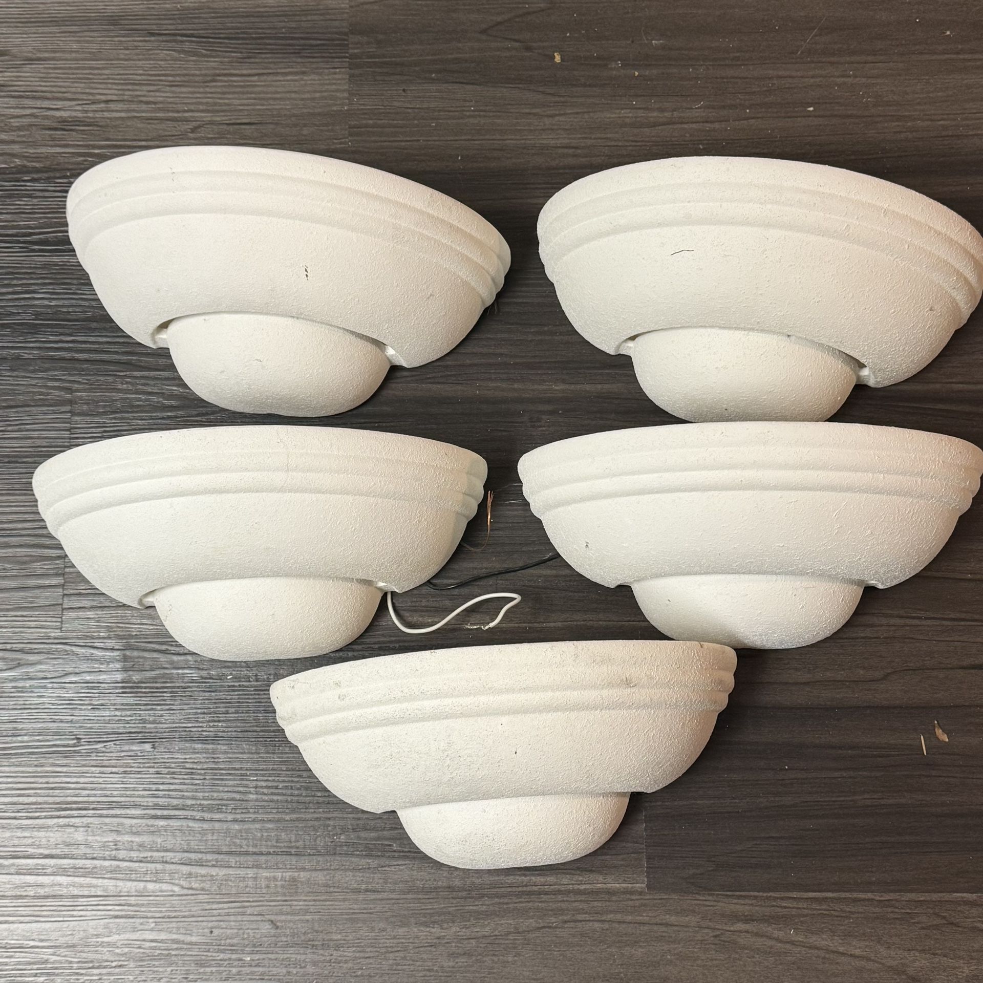 Designers Fountain -iva Paintable Porcelain Wall Sconces X 5