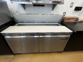 60" Refrigerated Sandwich/Salad Prep Table – 2 Door, Stainless (2021)