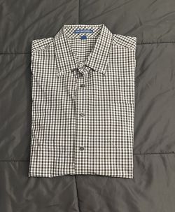 Black And White Plaid Dress shirt 