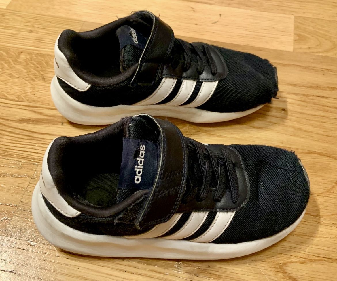 ADIDAS Kids Athletic Shoes, Navy Color, Size 13