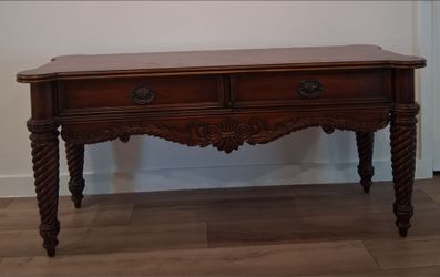 Traditional Carved Console Table