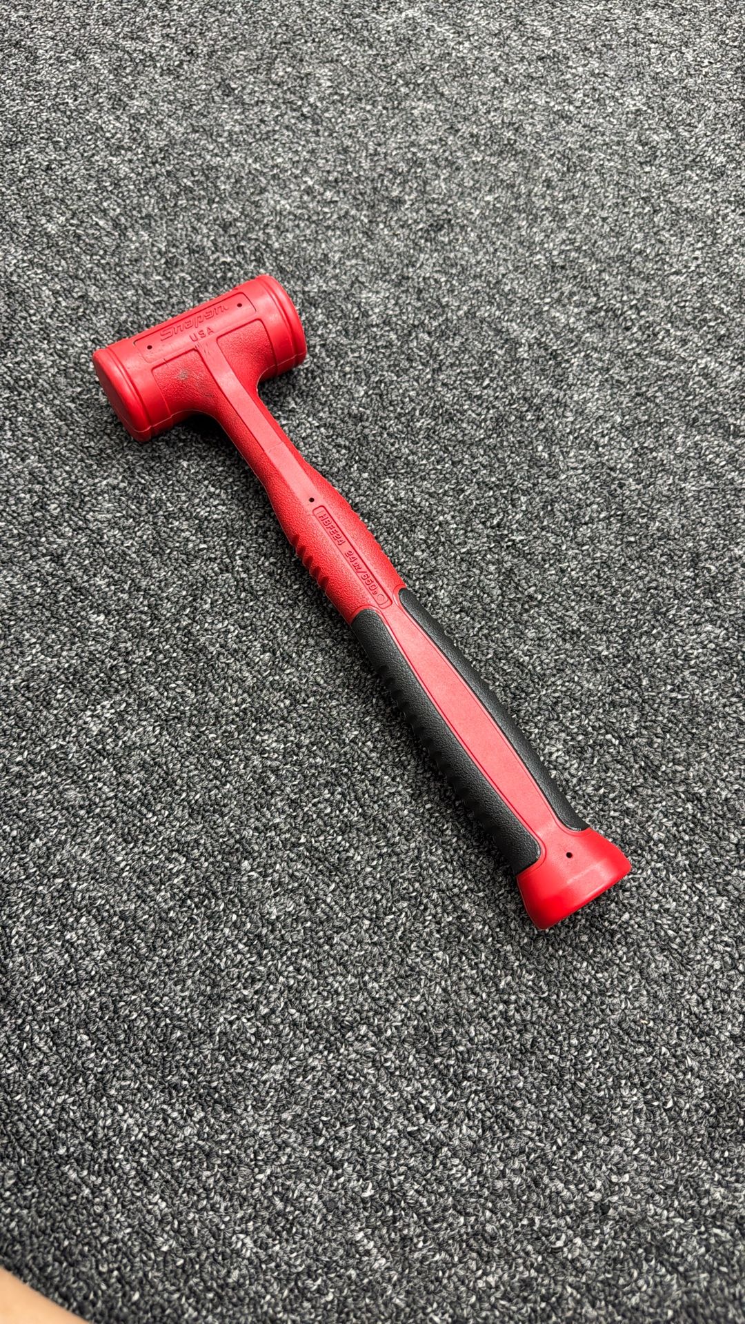 Snap-on HBFE24O 24 oz Soft Grip Dead Blow Hammer Orange 12-3/4" Length