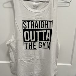 Straight Outta The Gym Ladies Tank Top - New - Size Large 