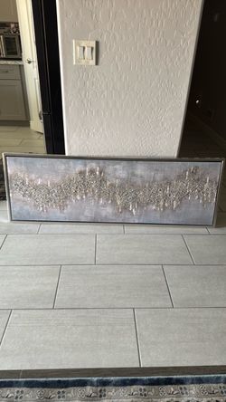 Large Abstract Glitter Wall Art Canvas