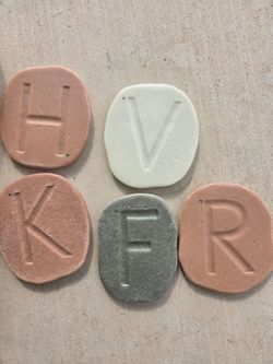 Feels-Write Uppercase Letter Stones