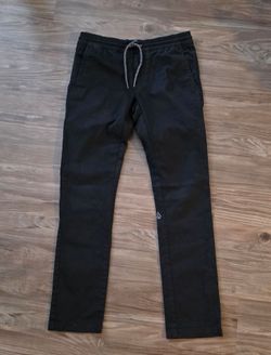 Boys Black Volcom Frickin Comfort Chinos Pants Youth Medium 10-12