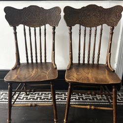 Antique Wood Chairs