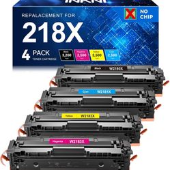 INKNI for HP 218X Toner Cartridges 4 Pack