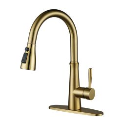 Single Handle Pull Down Sprayer Kitchen Faucet 