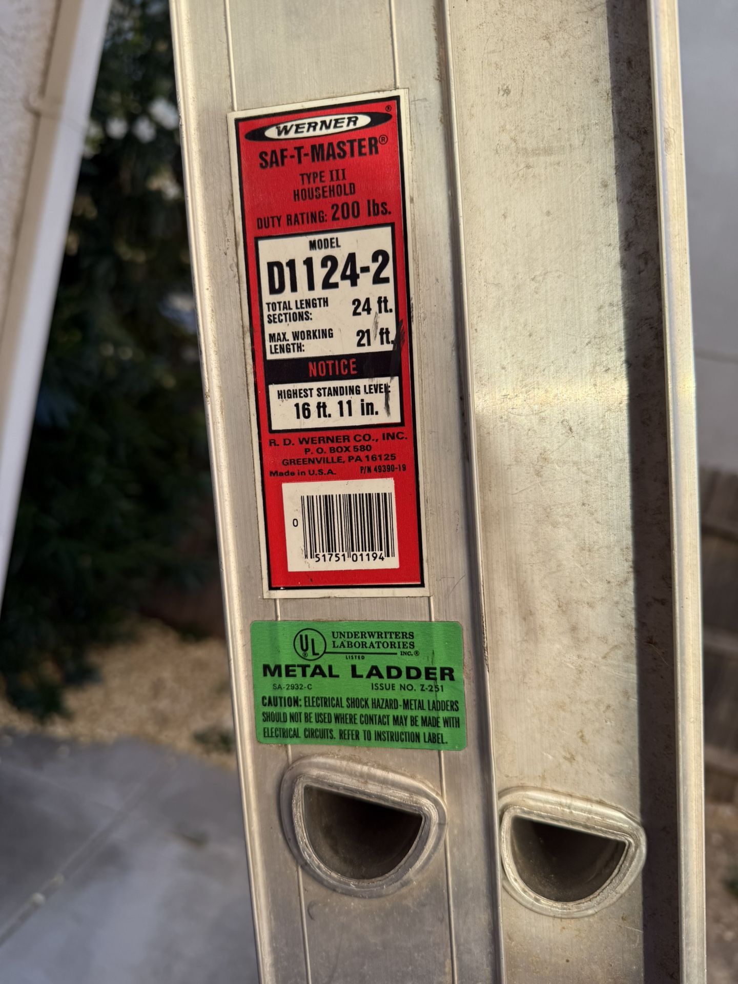 Werner 24 ft. Ladder