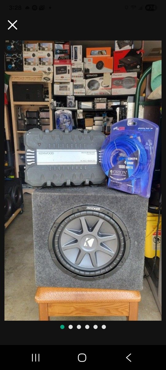 12inch Kicker Comp Vr And Amplifier And Kit