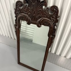 Vintage Maitland-Smith Hand Carved Wall Mirror – Made in the Philippines