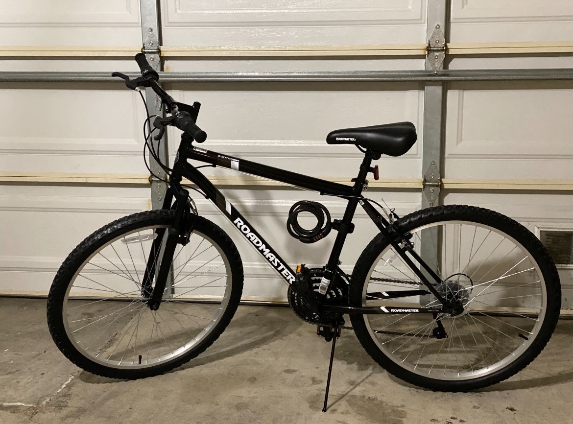 Roadmaster Granite Peak Men's Mountain Bike, 26" wheels, Black