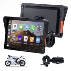 APHQUA 7” Motorcycle CarPlay – Apple CarPlay & Android Auto, Waterproof Model 722