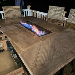 Outdoor Center Fire Pit Table