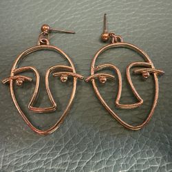 copper Earrings 2 pair