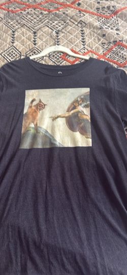 Cat Slapping A Gods Hand (Size Large)