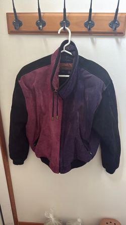 Vintage purple leather jacket