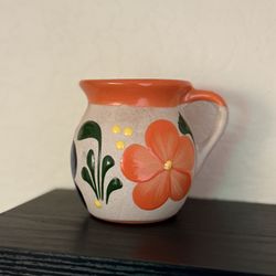 Mexican Folk Art Coffee Mug (Orange)