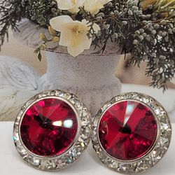 SWAROVSKI   CRYSTAL, MIRA K EARRINGS 1"IN GORGEOUS NEW

