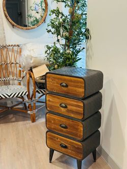 Industrial 4-Drawer Storage Cabinet