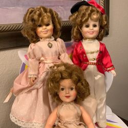 Shirley Temple Dolls, Famous Child, Star Actress, Vintage 12” 
