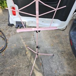 Pink Sheet Music Stand Adjustable 