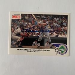 Harmon Killebrew Autographed Baseball Card