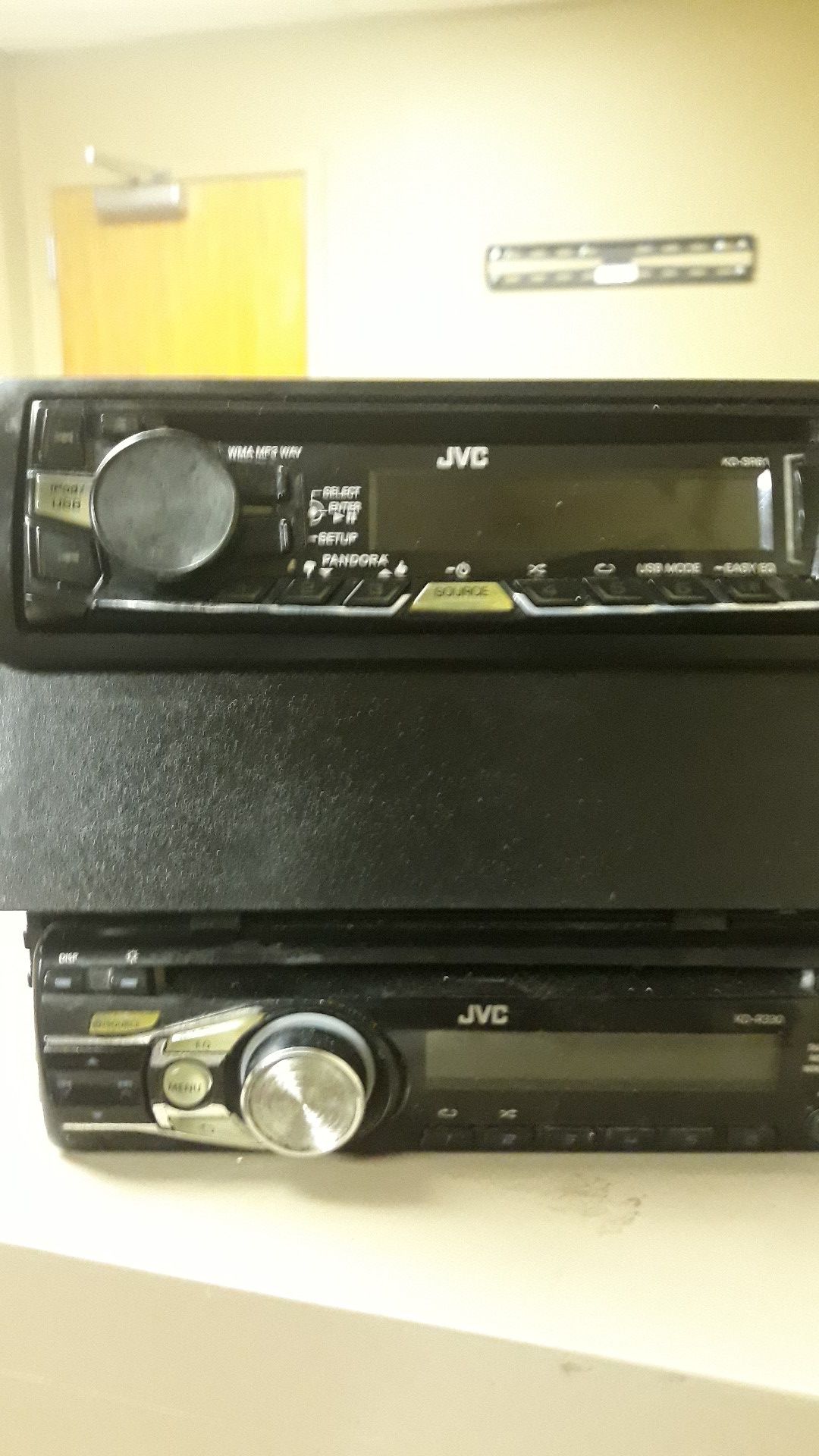 For sale 2 jvc radios aux ready everything works on them