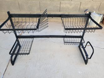OBO Black Metal Dish Drying Rack – Kitchen Organizer