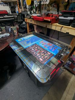 Cocktail Arcade Custom with Lights and Wide Screen $1000 OBO