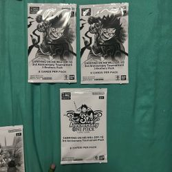One Piece TCG 3rd Anniversary Tournament Pack Lot (3x) – OP-13 Sealed Promo Packs 🔥