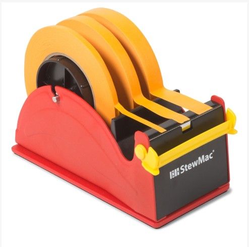 StewMac 0593 Guitar Shop Tape Deck, Orange Tape Set - Luthier Guitar Repair Tool - New!