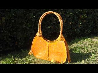Hand tooled bag